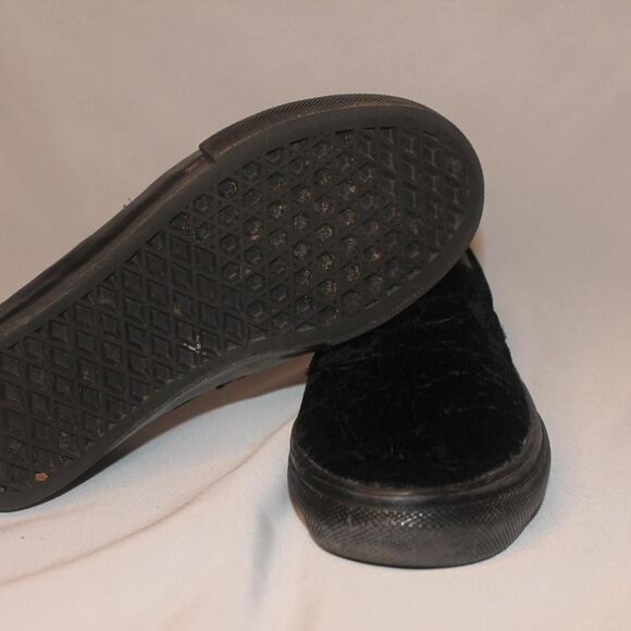 Vans Black Velvet Vans - Size Unisex & Kids 4 / Women's 6 - Picture 6 of 7